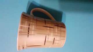 Кружка керамика, 350 мл, Графика 1, рисунок в ассортименте, бежево-коричневая - фото 2 от пользователя