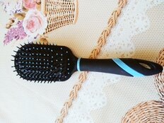 Расческа массажная, 24 х 6.4 см, пластик, прорезиненная ручка, средний, Стиль, Y3-885 - фото 6 от пользователя