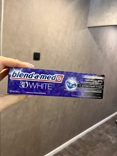 Зубная паста Blend-a-med, 3D White Отбеливание и глубокая чистка с древесным углем, 100 мл - фото 2 от пользователя