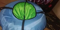 Санки-ватрушка Эконом Одноцветные, 110 см, 120 кг, с буксировочным тросом, с ручками, в ассортименте, ПУ-экк-1.1 - фото 6 от пользователя