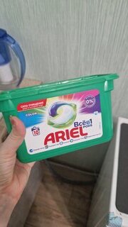 Капсулы для стирки Ariel, Pods Все-в-1 Color, 10 шт, капсула 22.8 г - фото 4 от пользователя