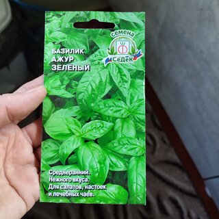 Семена Базилик, Ажур Зеленый, цветная упаковка, Седек - фото 7 от пользователя