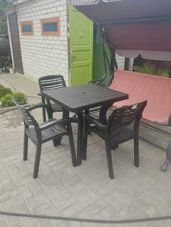 Кресло пластик, Атлант, 83х58.5х56 см, мокко, 106 кг, М8943 - фото 1 от пользователя