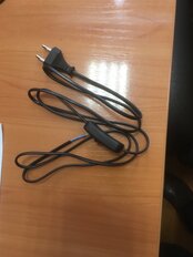 Шнур с выключателем и плоской вилкой, TDM Electric, Народный, ШВВП, 2 жилы, 2х0.5 мм², 2 м, черный, SQ1305-0042 - фото 1 от пользователя