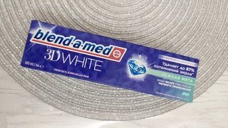 Зубная паста Blend-a-med, 3D White Нежная мята, 100 мл - фото 6 от пользователя