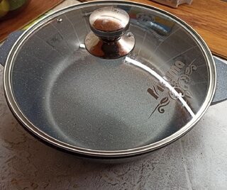Жаровня алюминий, 28 см, 4 л, антипригарное покрытие, Мечта, Гранит, 34701, с крышкой - фото 8 от пользователя