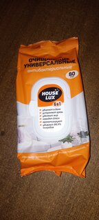 Салфетки влажные House Lux, 6 в 1, 80 шт, универсальные, с пластиковым клапаном, 48261 - фото 7 от пользователя