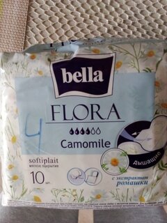 Прокладки женские Bella, Flora Camomile, 10 шт, с экстрактом ромашки, BE-012-RW10-099 - фото 5 от пользователя