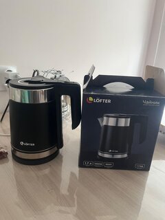 Чайник электрический Lofter, GMB-255-blk, черный, 1.7 л, 1500 Вт, скрытый нагревательный элемент, нержавеющая сталь - фото 3 от пользователя