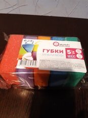 Губка для посуды, 5 шт, Maxi, Марья Искусница - фото 2 от пользователя