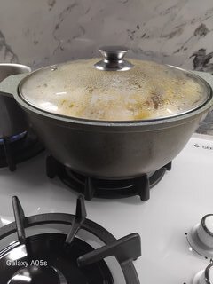 Кастрюля-жаровня алюминий, антипригарное покрытие, 4 л, с крышкой, крышка стекло, Kukmara, Фисташковый Мрамор, жмф42а - фото 8 от пользователя