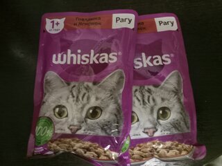 Корм для животных Whiskas, 75 г, для взрослых кошек 1+, рагу, говядина/ягнятина, пауч, G8477 - фото 3 от пользователя