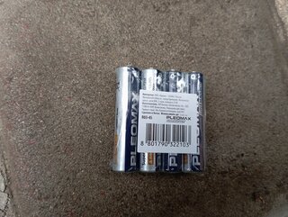 Батарейка Pleomax, ААА (R03, 24D), Super heavy duty Samsung, солевая, 1.5 В, спайка, 4 шт, 236 - фото 2 от пользователя