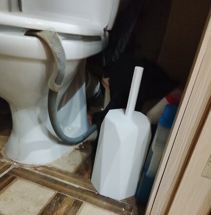 Ерш для туалета Idea, Призма, напольный, полипропилен, белый, М5024 - фото 2 от пользователя