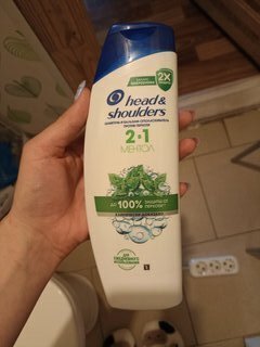 Шампунь Head &amp; Shoulders, 2в1 Ментол, против перхоти, 400 мл - фото 5 от пользователя