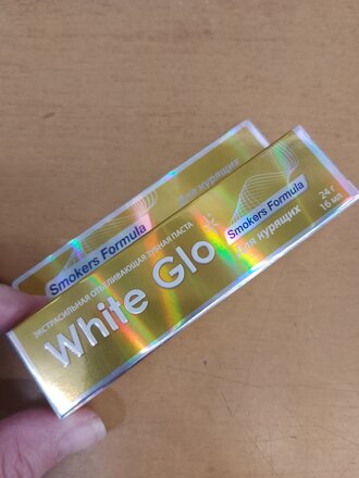 Зубная паста White Glo, Отбеливающая для курящих, 24 г - фото 2 от пользователя