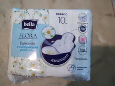 Прокладки женские Bella, Flora Camomile, 10 шт, с экстрактом ромашки, BE-012-RW10-099 - фото 9 от пользователя