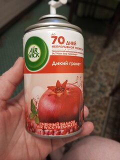 Освежитель воздуха Air Wick, 250 мл, Дикий гранат, сменный, 3219311 - фото 1 от пользователя