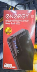 Аккумулятор внешний Energy, Power Bank 6000, 2 А, 6000 мА·ч, 2 USB, черный, 103572 - фото 2 от пользователя