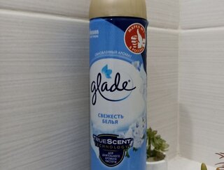 Освежитель воздуха Glade, 269 мл, Automatic Свежесть белья, сменный - фото 2 от пользователя