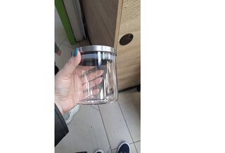 Банка для сыпучих продуктов, стекло, 0.55 л, 10х10 см, с крышкой, Нью-Йорк, Y6-6496 - фото 5 от пользователя