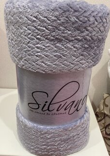 Плед евро, 200х220 см, велсофт жаккард, 100% полиэстер, Silvano, Karri, сиреневый, 200/002-KRR/CL - фото 1 от пользователя