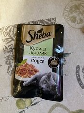 Корм для животных Sheba, 75 г, для взрослых кошек, кусочки в соусе, курица и кролик, 50316 - фото 8 от пользователя