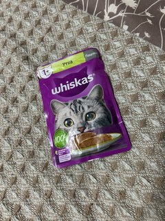 Корм для животных Whiskas, 75 г, для взрослых кошек 1+, паштет, утка, пауч, G8473 - фото 6 от пользователя