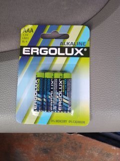 Батарейка Ergolux, ААА (LR03, 24A), Alkaline, щелочная, 1.5 В, блистер, 4 шт, 11744 - фото 1 от пользователя