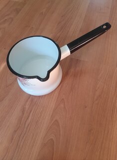 Ковш сталь, эмалированное покрытие, 1 л, стальная ручка, индукция, Керченский металлургический завод, 90104-072/4, в ассортименте - фото 4 от пользователя