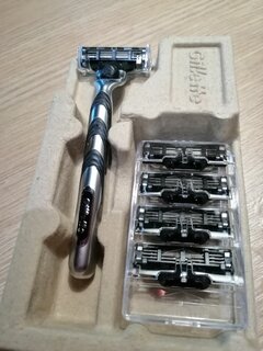 Станок для бритья Gillette, Mach3, для мужчин, 5 сменных кассет - фото 1 от пользователя