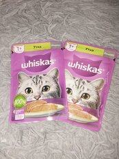 Корм для животных Whiskas, 75 г, для взрослых кошек 1+, паштет, утка, пауч, G8473 - фото 1 от пользователя