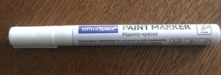 Маркер-краска нитро-основа, 1-4 мм, белый, OfficeSpace, PM_51070 - фото 2 от пользователя
