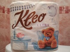 Туалетная бумага Kleo, Ultra, 3 слоя, 4 шт, 18 м, с втулкой, белая - фото 9 от пользователя