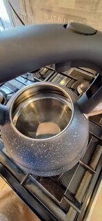 Чайник нержавеющая сталь, 3 л, со свистком, матовый, ручка с силиконовым покрытием, Daniks, черный, MSY-A059 - фото 4 от пользователя