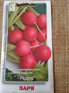 Семена Редис, Заря, 6 г, скороспелые, цветная упаковка, Тимирязевский питомник - фото 1 от пользователя