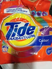 Стиральный порошок Tide, 1.5 кг, автомат, для цветного белья, Color - фото 8 от пользователя