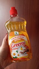 Средство для мытья посуды Clean&amp;Green, Greeny Light, 500 мл, Ромашка - фото 2 от пользователя