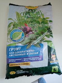 Грунт Цветочное Счастье, для декоративно-лиственных, 5 л, Фаско - фото 9 от пользователя