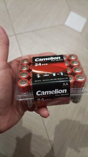 Батарейка Camelion, АА (LR6, 15A), Alkaline Plus, алкалиновая, 1.5 В, коробка, 24 шт, 6752 - фото 7 от пользователя