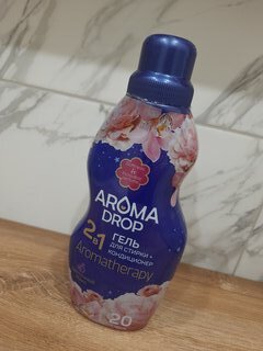 Гель для стирки Aroma Drop, 1 л, универсальный, Цветочный микс 2в1 - фото 2 от пользователя