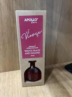 Аромадиффузор Apollo, 40 мл, White peach &amp; oolong, Vivace, D-VVW-40 - фото 5 от пользователя