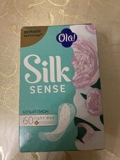 Прокладки женские Ola, Silk sense light Белый пион, ежедневные, 60 шт, стринг-мультиформ - фото 2 от пользователя