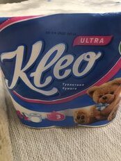 Туалетная бумага Kleo, Ultra, 3 слоя, 4 шт, 18 м, с втулкой, белая - фото 9 от пользователя