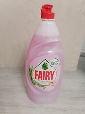 Средство для мытья посуды Fairy, Нежные руки Розовый жасмин и алоэ вера, 900 мл - фото 4 от пользователя