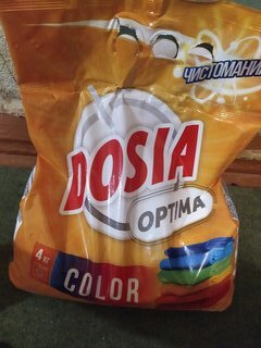 Стиральный порошок Dosia, 4 кг, автомат, для цветного белья, Optima Color - фото 8 от пользователя