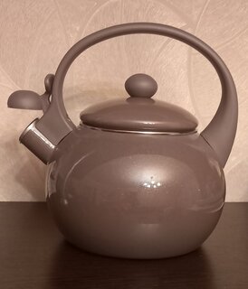 Чайник сталь, эмалированное покрытие, 2.2 л, со свистком, Daniks, Mokko, индукция - фото 4 от пользователя