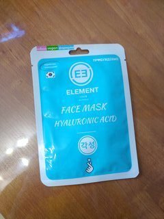 Маска для лица, Element, тканевая, увлажняющая, 50 г, с гиалуроновой кислотой - фото 3 от пользователя