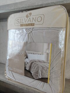 Покрывало евро, 220х240 см, 100% полиэстер, Silvano, Volume, светло-серое - фото 2 от пользователя