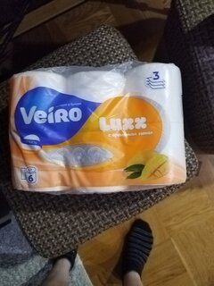 Туалетная бумага Veiro, Luxx, Манго, 3 слоя, 6 шт, 15 м, с втулкой - фото 8 от пользователя
